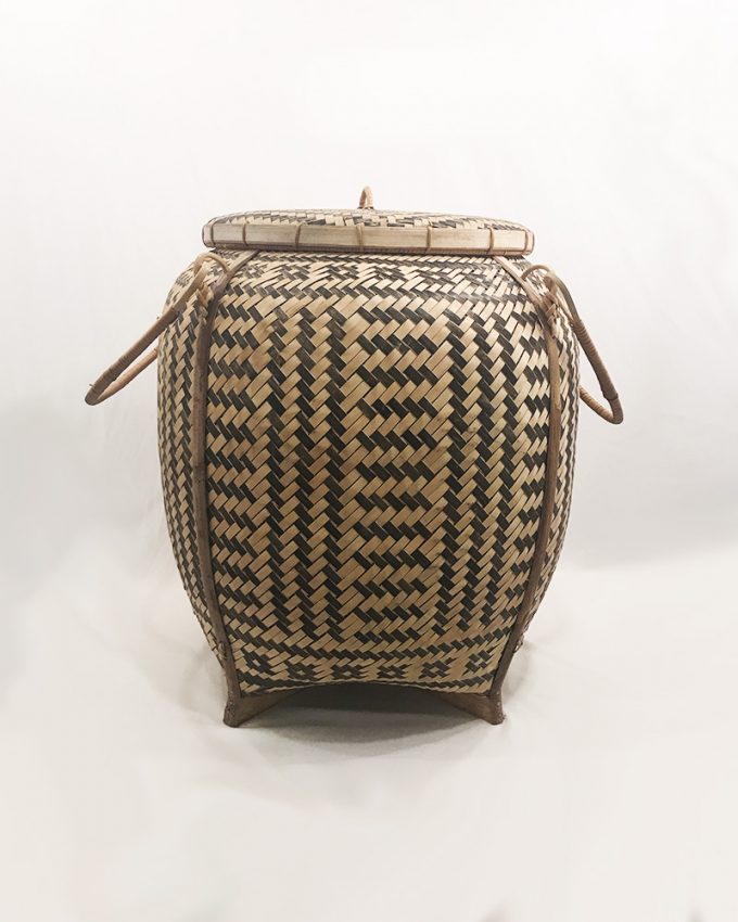 Bamboo Basket with Lid