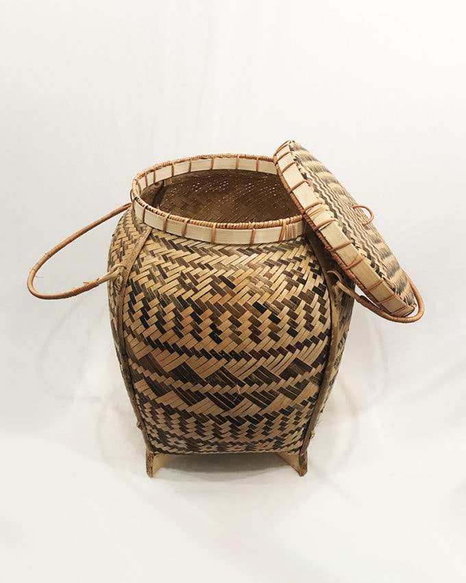 Bamboo Basket with Lid