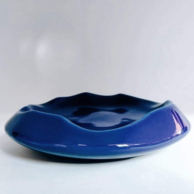 Blue Ceramic Plate