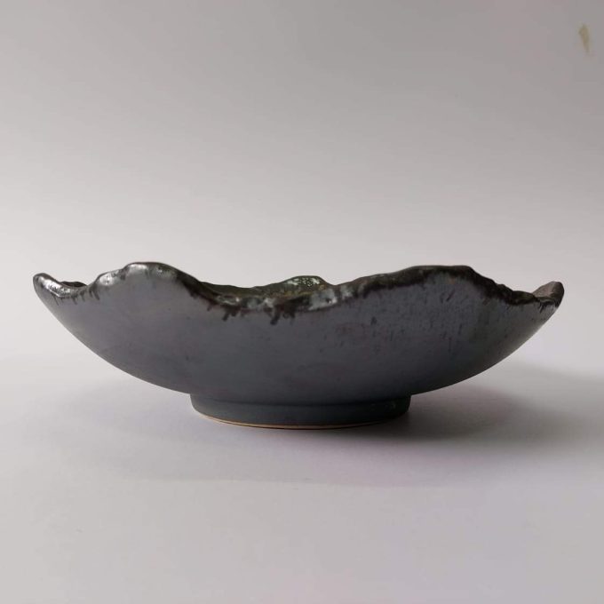 Rustic Gold Ceramic Bowl