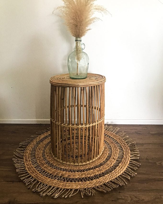 Bohemian Round Mat with Fringe