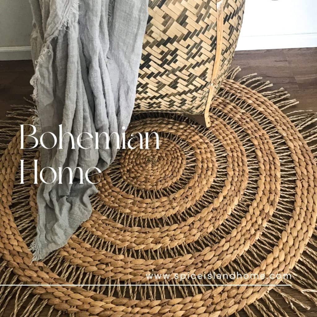 Bohemian Round Mat with Fringe