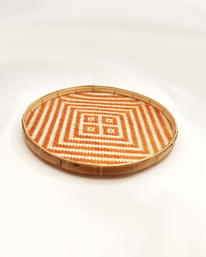 Orange Diamond Wall Basket