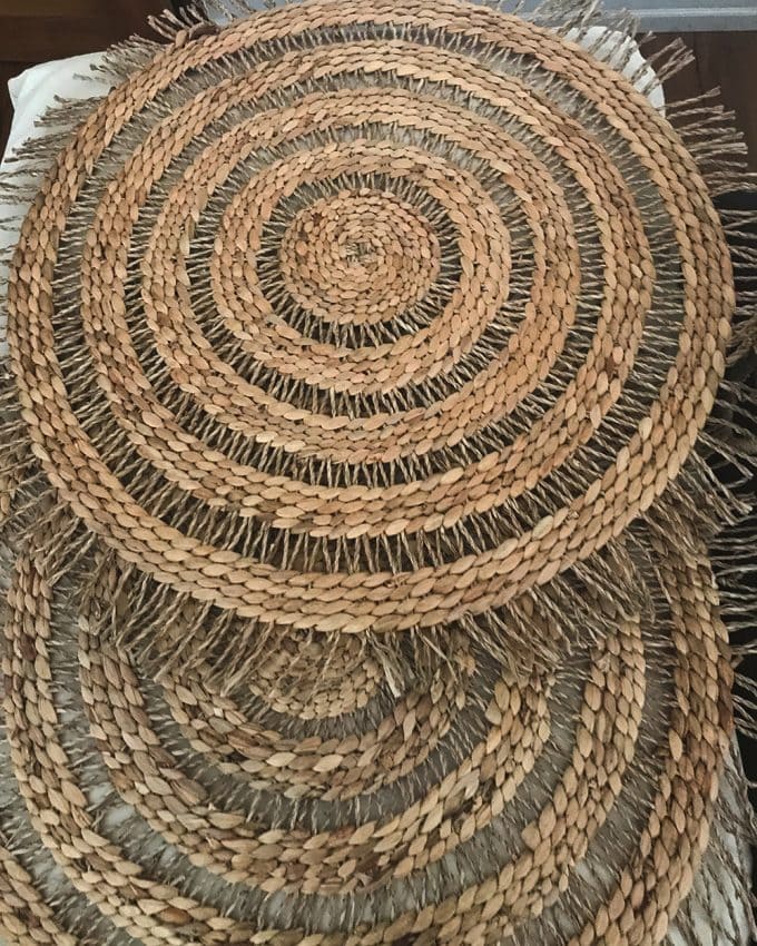 Bohemian Round Mat with Fringe