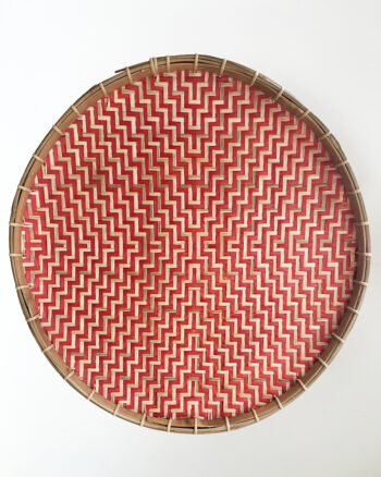 Bright Coral wall basket