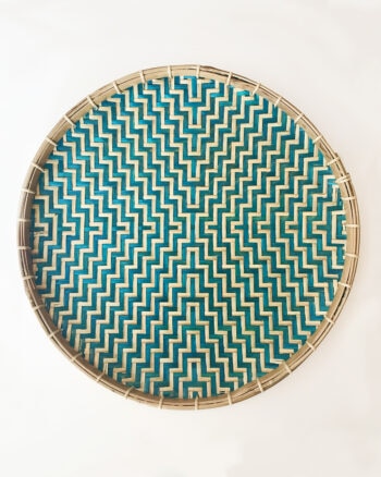 Blue wall basket