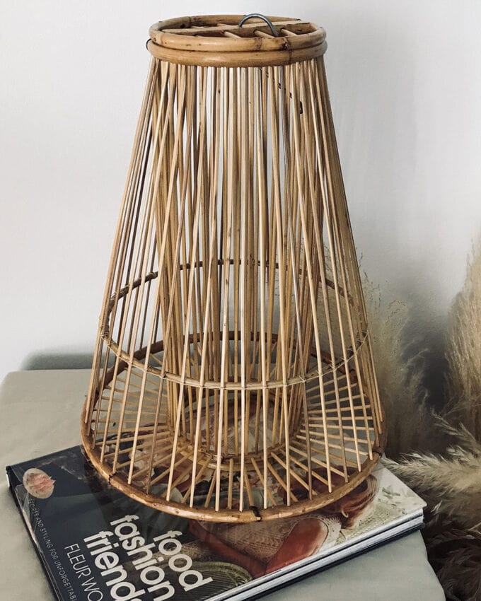 Hand made rattan lamp shade